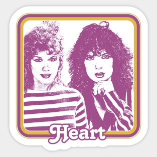 Heart / 80s Styled Original Fan Design Sticker